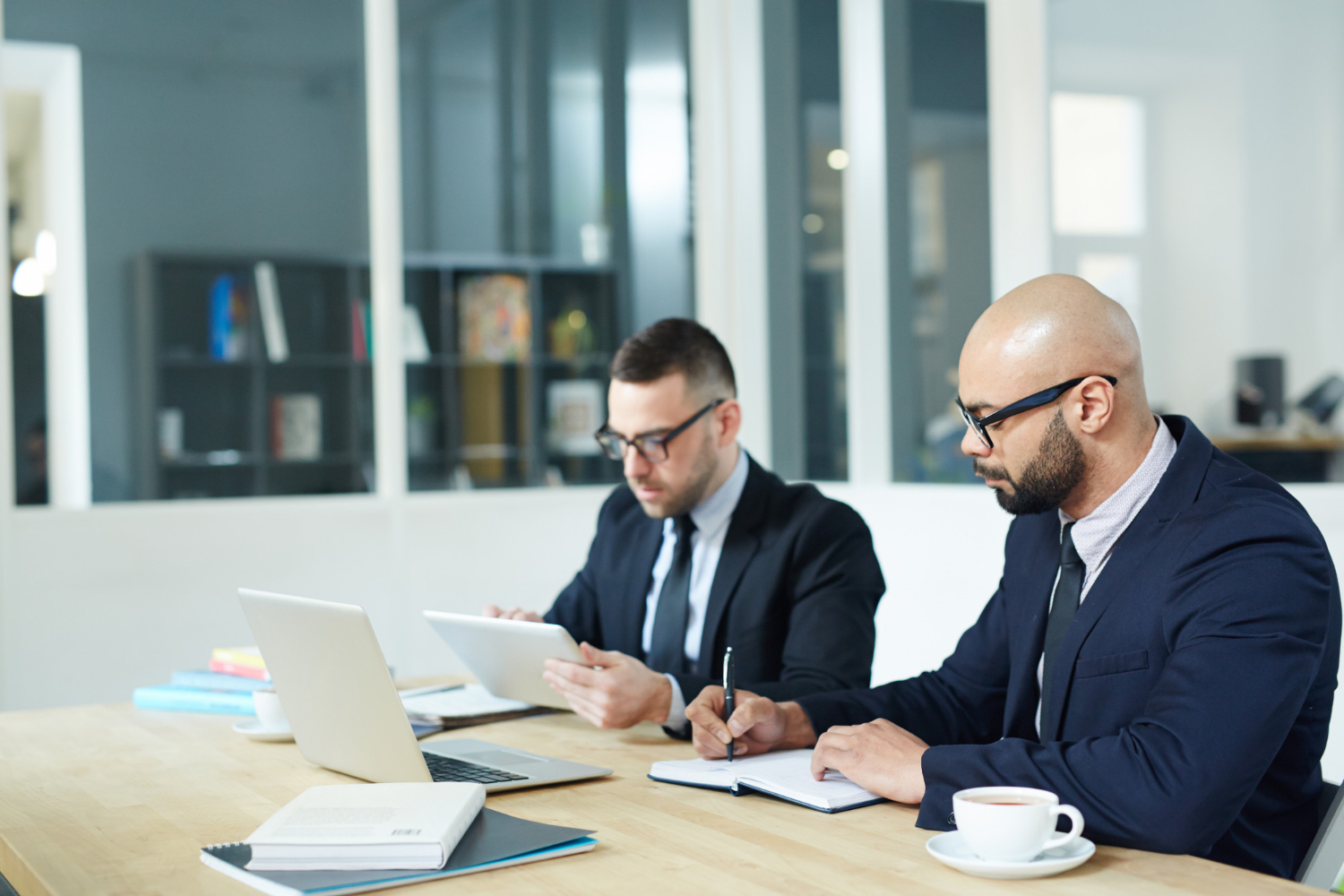 people sitting in a legal firm