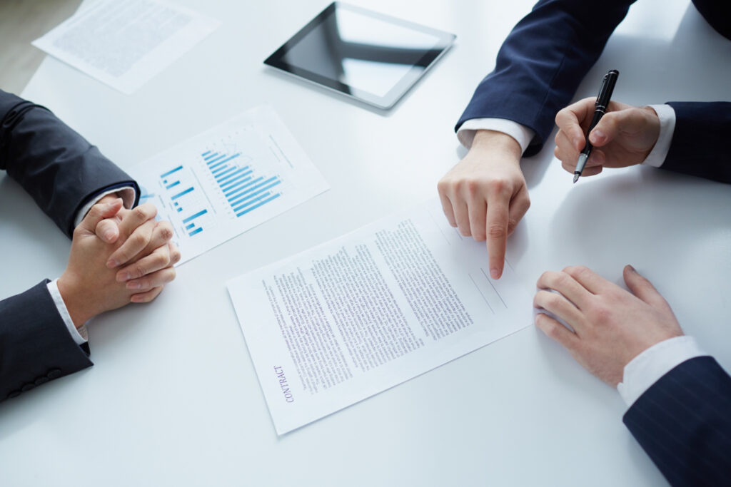 Corporate agreement between two people